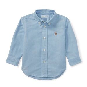 Ralph Lauren baby/toddler boys light blue oxford button down - size 18 months
